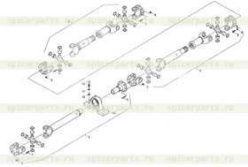 Каталог запчастей для 9F653-25A000000A0 Transmission shaft installation