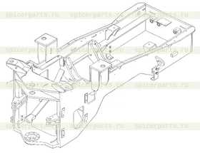 Каталог запчастей для 9F653-13B000000A0  Welding assembly of rear frame