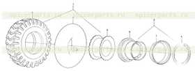 Каталог запчастей для 9F850-34A000000A0  Wheel assembly