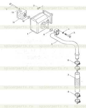 Каталог запчастей для 9F653-56A000000A0  Working oil pump system