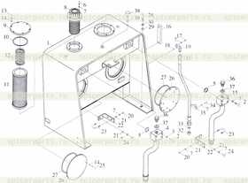 Каталог запчастей для Бак гидросистемы