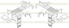 Каталог запчастей для Брызговики, площадка и лестница (слева, справа)
