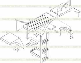 Каталог запчастей для Брызговики, площадка и лестница