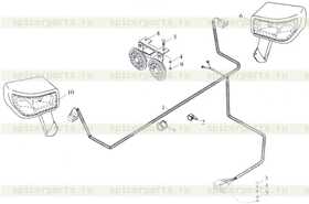 Каталог запчастей для Электрооборудование на передней полураме