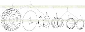 Каталог запчастей для Колесо