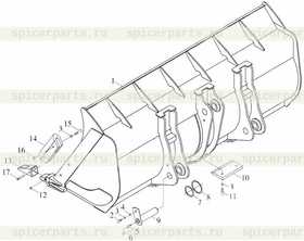 Каталог запчастей для Ковш каменный