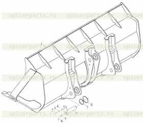 Каталог запчастей для Ковш песочный