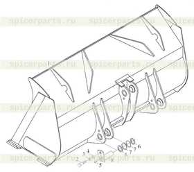 Каталог запчастей для Ковш угольный