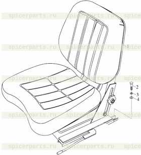 Каталог запчастей для Сиденье