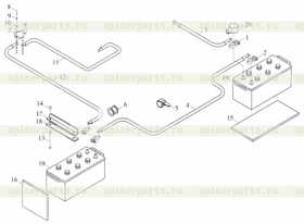 Каталог запчастей для Установка аккумуляторов