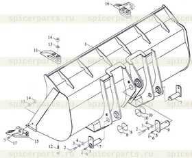Каталог запчастей для Ковш-лопата в сборе