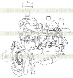 Каталог запчастей для Двигатель