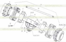 Каталог запчастей для Монтаж переднего приводного моста