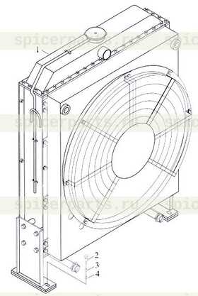 Каталог запчастей для Монтаж радиатора