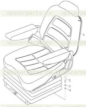 Каталог запчастей для Сиденье