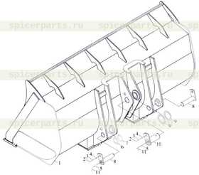 Каталог запчастей для Ковш-лопата