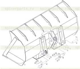 Каталог запчастей для Угольный ковш 4,2м3