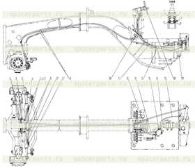 FRONT WHEEL STEERING CYLINDER