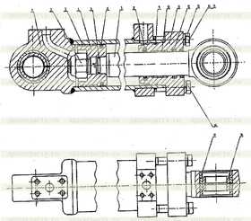 Ремкомплект для рулевого цилиндра 13D71