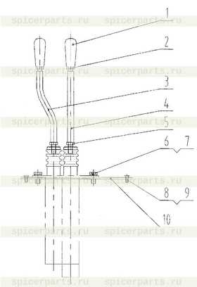 BOOM CONTROL LEVER (VER: 000)