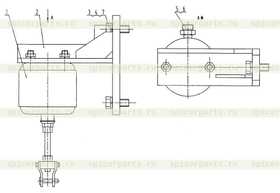 Цилиндр стояночного тормоза 13C57/13С56