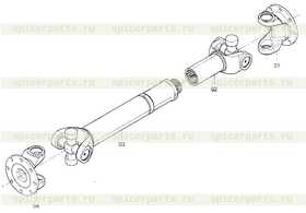 REAR DRIVE SHAFT FRONT DRIVE SHAFT (VER = 000)