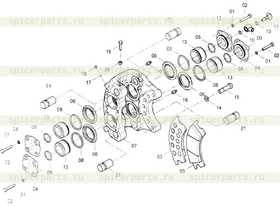 Колодка тормозная 35C25/ZL5C.2.2.2/297225143