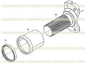 SPLINE SHAFT (VER = 000)