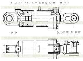 Болт M12X25-8. 8-Zn. D