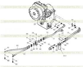 Фильтр трансмиссии SP119223/8x43x168