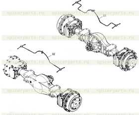 REAR AXLE BRAKE LINES