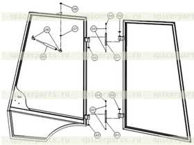 GASSPRING, DOOR