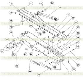 BACKHOEARM RAM ASSEMBLY