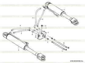 Steering cylinder HSGL-90*50*480-870C