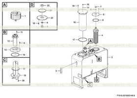 Hydraulic fluid tank