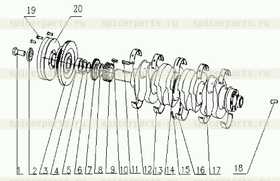 BELT PULLEY SPACER SLEEVE 530-1005017 A