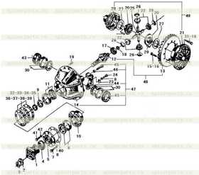 FRONT SPIRAL BEVEL GEAR PINION