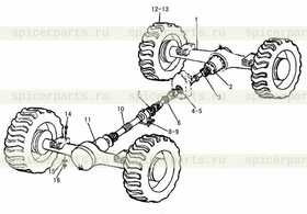 REAR AXLE ASS’Y PR35.22B