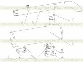 EXHAUST PIPE HOOP PARTS D7102-1201300