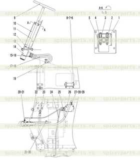 FEED BACK OIL PIPE OF PRIORITY VALVE