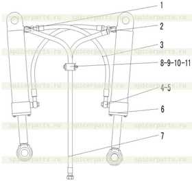 OIL INTLET PIPE OF STEERING CYLINDER