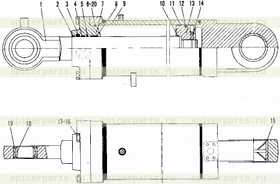 Cylinder body hsgf-180/90*542-3