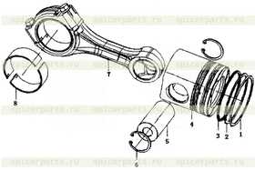 Piston ring ВЗООО-1004030