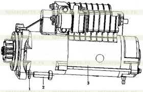 Starter motor В7617-3708100