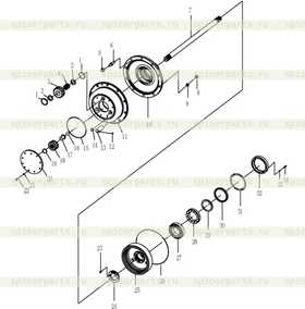 PLANT GEAR SPINDLE