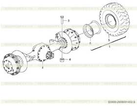 Rear axle