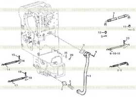 HOSE TUBE 501 204 523 L=818/^16/1,M18*1,5