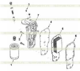 HEAD,LUB OIL COOLER C4934217