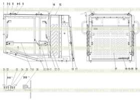 Амортизатор капота SDLG LG936L (L=5мм) (А) 293311391