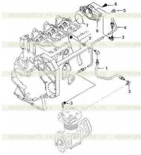 TUBE,CPR WATER OUTLET A3960067